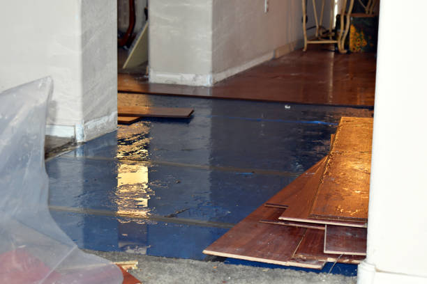 Professional Crawl Space Water Removal technician working in North Andover, MA